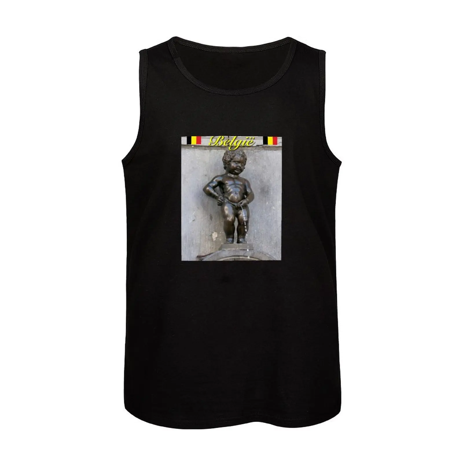 Бельгий? Manneken Pis - Pro Photo Tank Top мужские рубашки без рукавов спортивные Мужская