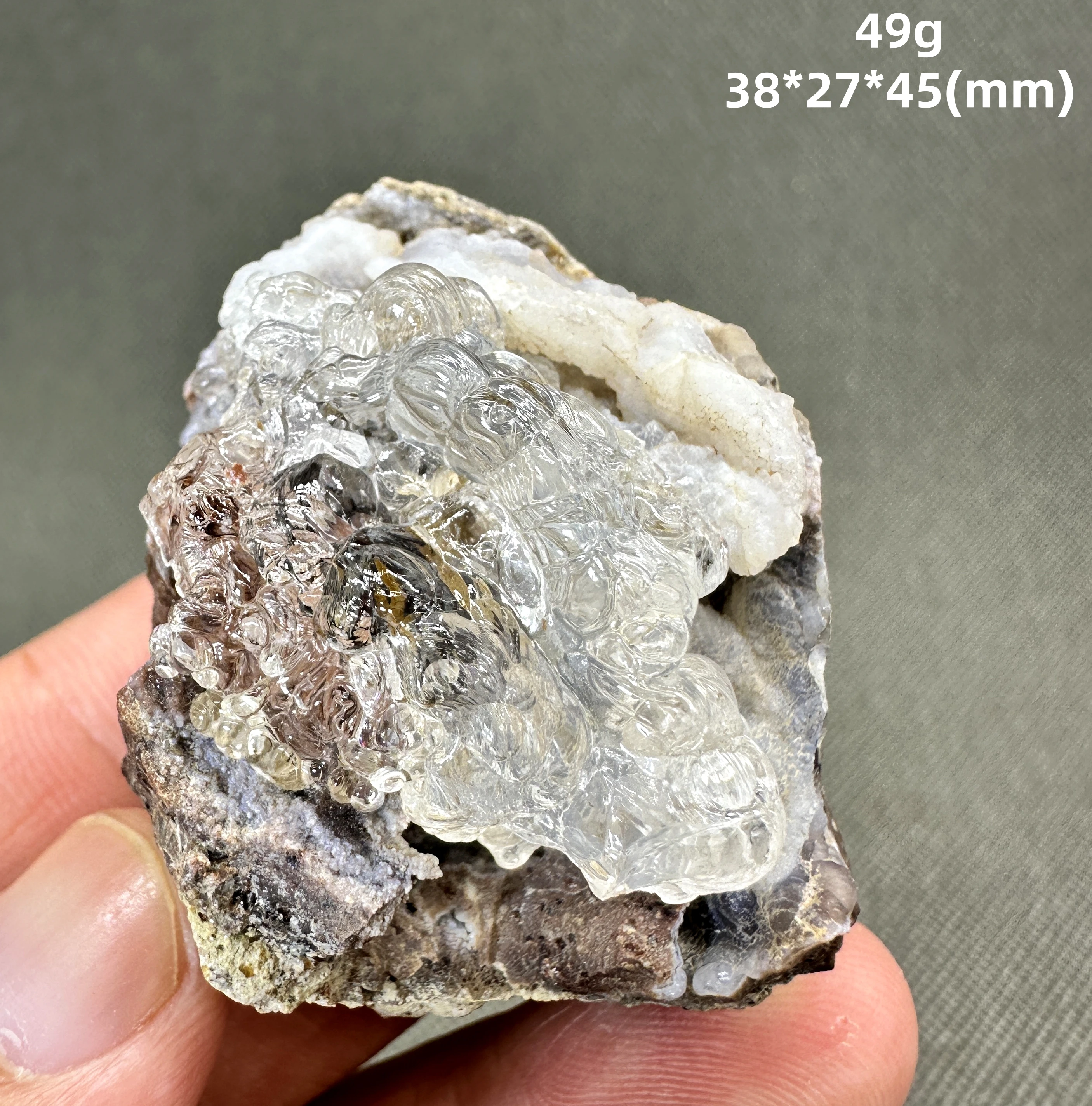 Зеленый флуоресцентный гиалит из Мексики QIANCHUAN