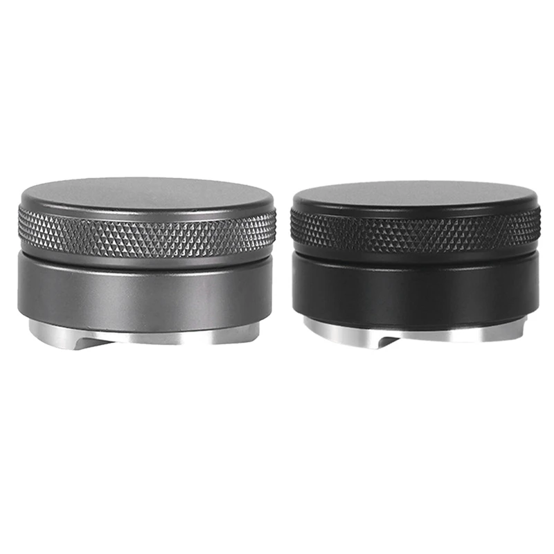 

58.35MM Coffee Distributor Dual Head Leveler Espresso Tamper Barista Grinder Adjustable Height Coffee Accessories