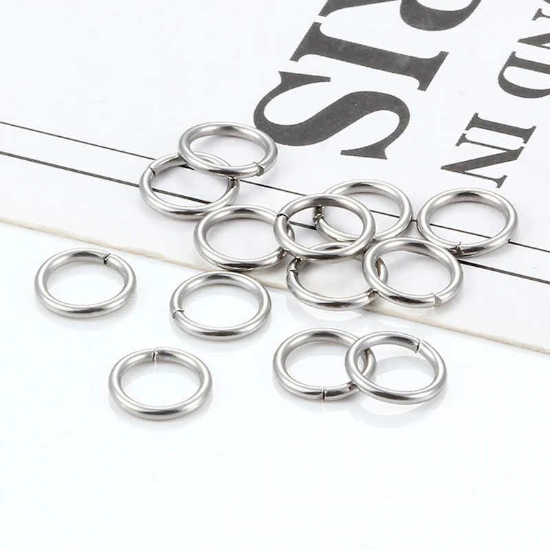 

200Pcs Stainless Steel Width 3mm~9mm Close Open Jump Rings Jewelry Making Supplies Accessories DIY Necklace Connector Findings