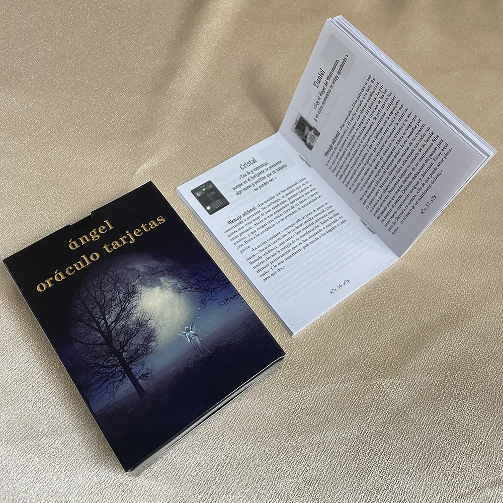 

Love Oracle Deck in Spanish Version Angels with Paper Guide Book with Meaning on It Divination High Quality Tarot Cards Oraculos