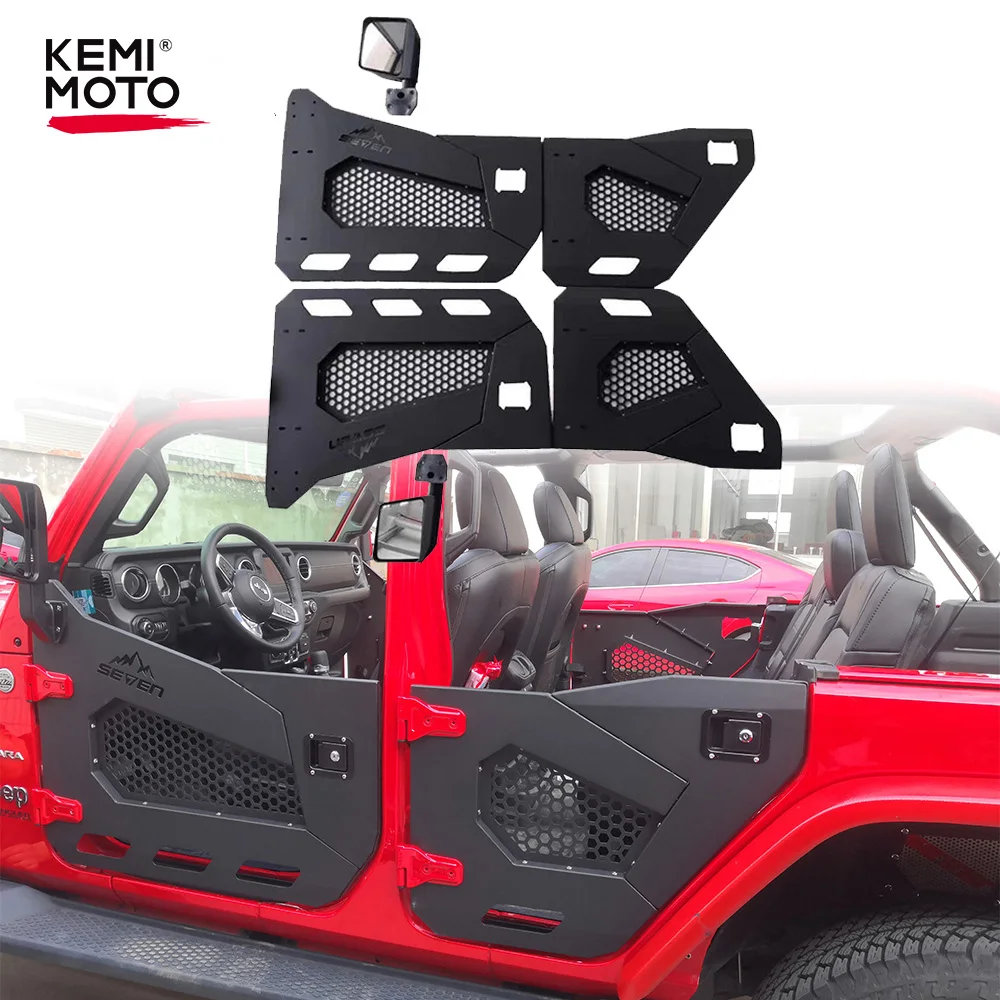 

Half Door For Jeep Wrangler JL JK 2/4 Doors 2018-2021 with Side Mirror For Jeep For Wrangler JL 1172 Rebel Car Accessories