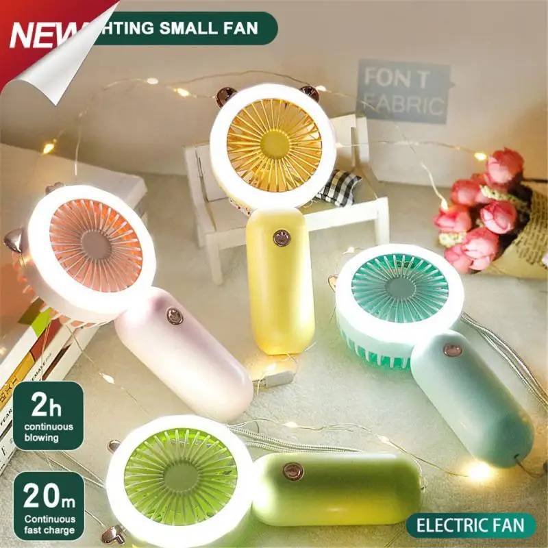 

Lazy Fan Usb Charge Refrigerator Refreshing Appliances Desktop Fan Portable Mini Electric Fan Handheld Fan 2-speed Adjustment