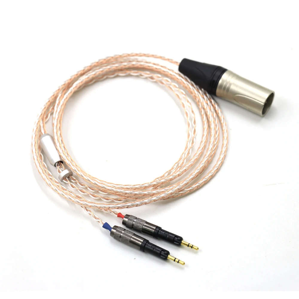 HIFI Single Crystal Copper Silver Mixed Headphone Upgrade Replace Cable For Technica ATH-R70X R70X R70X5 Earphone Cord enlarge