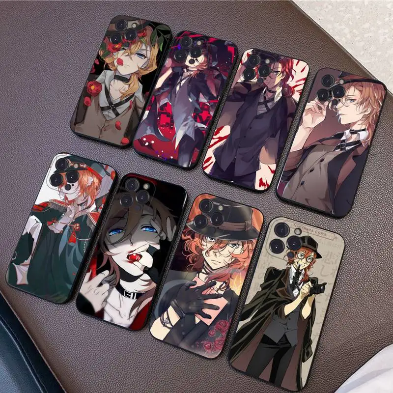 

Bungou Stray Dogs Nakahara Chuuya Phone Case Silicone Soft for iphone 14 13 12 11 Pro Mini XS MAX 8 7 6 Plus X XS XR Cover