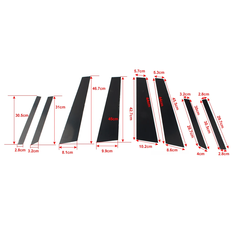 8 шт. декоративные столбики для дверей и окон BMW X6 F16