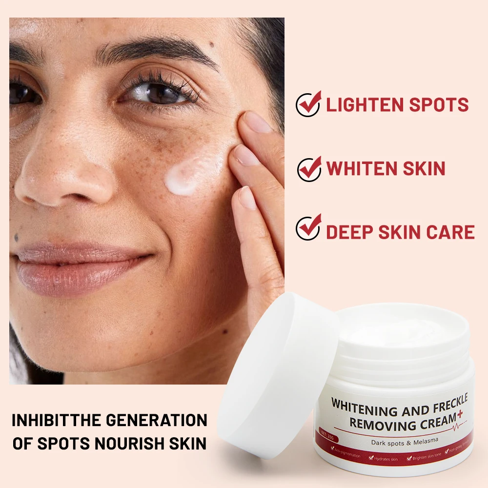 Отбеливающий и крем против веснушек удаляет темные пятна солнечные