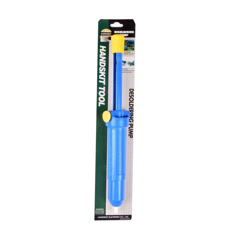 

GS-107 Manual Lengthened Solder Sucker Solder Sucker Tin Removal Long Handle Pump Blue plus Size Tin Removal Bar Tool