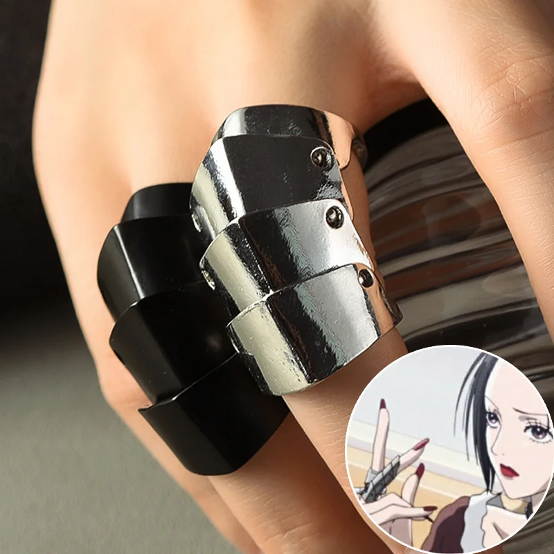 

Cool Joint Movable Ring Unisex Anime Role-playing Fashion Metal Rings Cyberpunk Fashion Senior Cosplay Party Jewelry Accessories