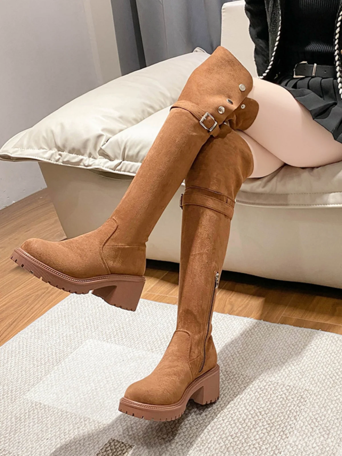 Сапоги Лолиты пикантные сапоги до бедра высокие австралийские туфли женские