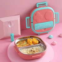 550ml robot shaped lunch box for kids stainless steel lunchbox outdoor picnic children food container bento box with compartment