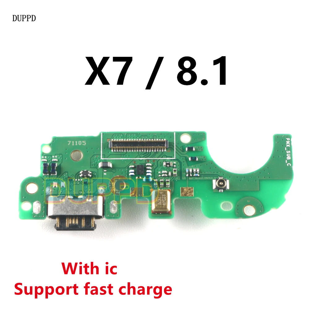 Для Nokia 8 1 X7 TA-1131 USB Type-C зарядный порт Микрофон Датчик Антенна Разъем для наушников