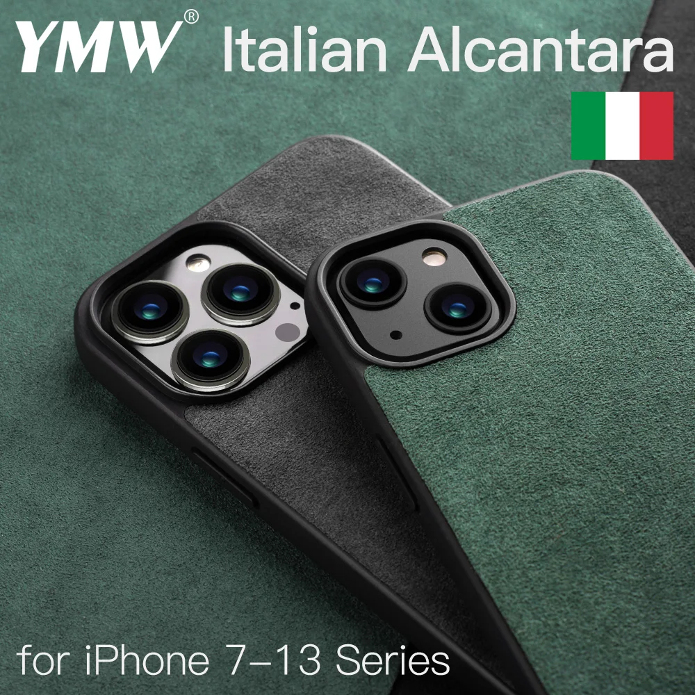 

Custodia SHACK per iPhone 13 Pro Max 12 mini 11 Xr X Xs Max SE2 7 8 Plus Cover per telefono in pelle scamosciata di lusso per in