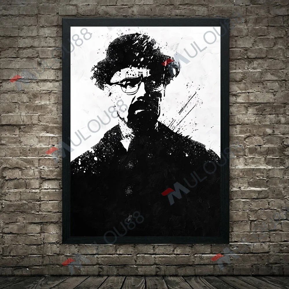 Абстрактный постер &quotУолтер Вайт и Джесси Пинкман&quot печать на холсте