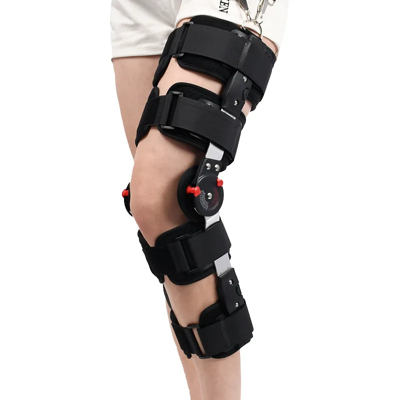 Model Orthopedic Support Stabilizer After Surgery Adjustable Hinged Knee Brace