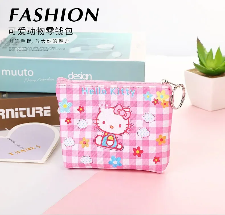 Кошелек Hello Kitty кошельки Мультяшные животные ПУ мелодия симпатичный кошелек
