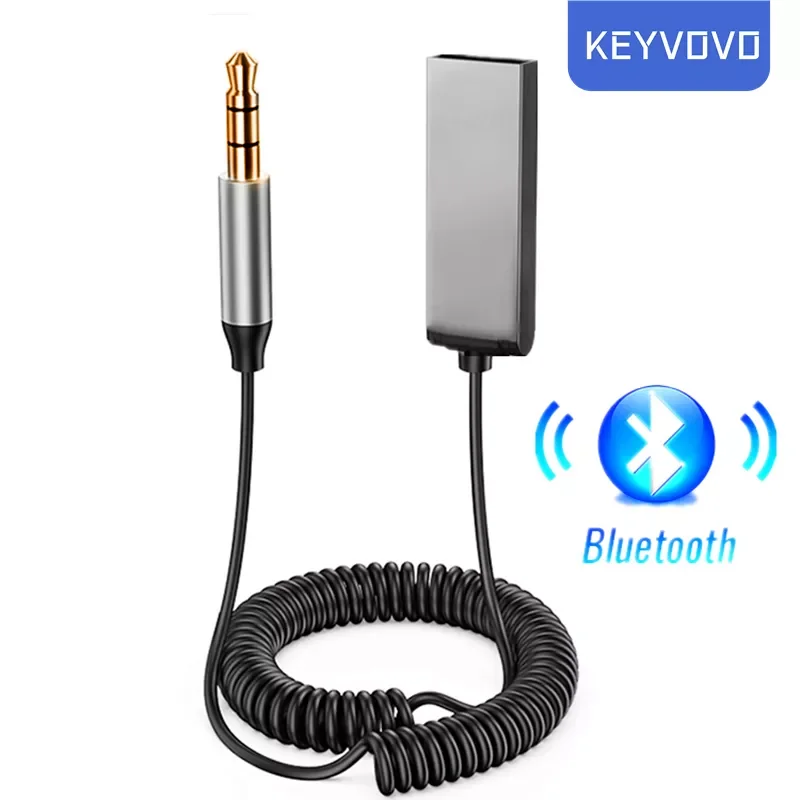 

Bluetooth Aux Adapter Dongle USB To 3.5mm Jack Car Audio Aux Bluetooth 5.0 Handsfree Kit For Car Receiver BT transmitter