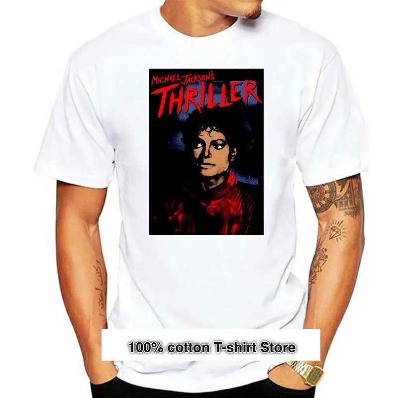 

Camiseta oficial de Michael Jackson Thriller, camisa Unisex, King of Pop