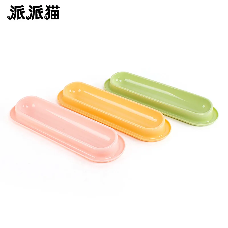 

New Long Cat Bowl Multi-cat Durable Food Bowl Non-slip Pet Bowl Anti-overturning Neck Slant Bowl