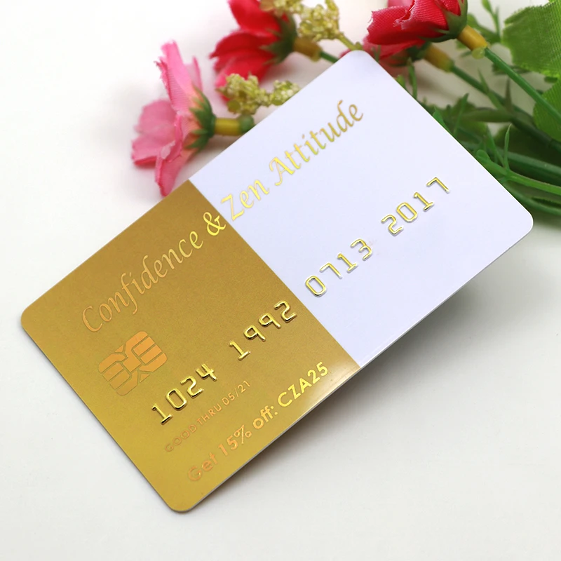 Latest Customized Embossed Number Credit Card Business Plastic Cards