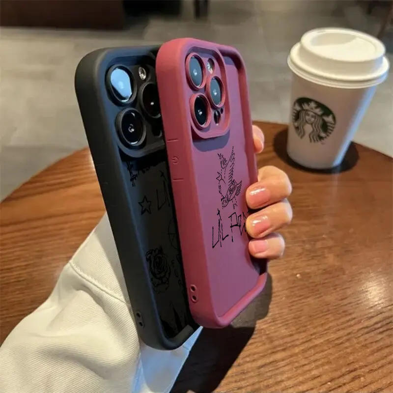 For Samsung Galaxy S24FE Phone Case S24 S23 S21 S20 Fe S25 Ultra S22 Plus 5G Shockproof Back Cover Lil Peep Hell Boy Rapper