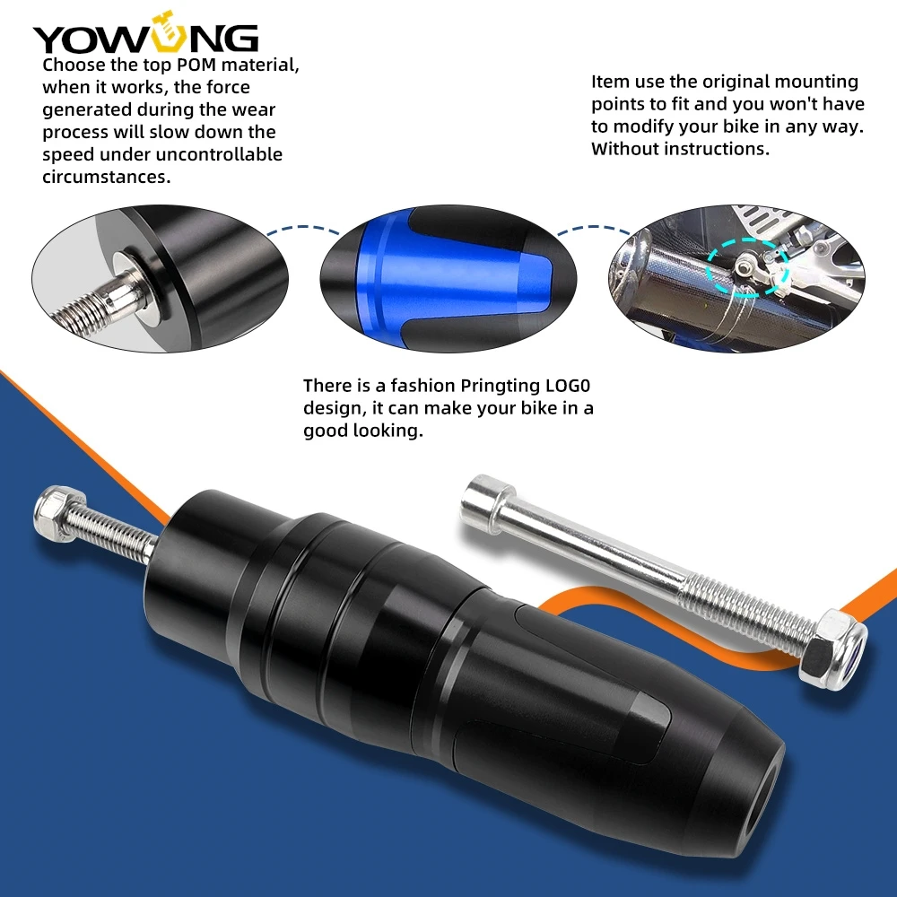 ДЛЯ BMW K1600GTL 2011-2018 2017 аксессуары для мотоциклов алюминиевый слайдер с ЧПУ защита от