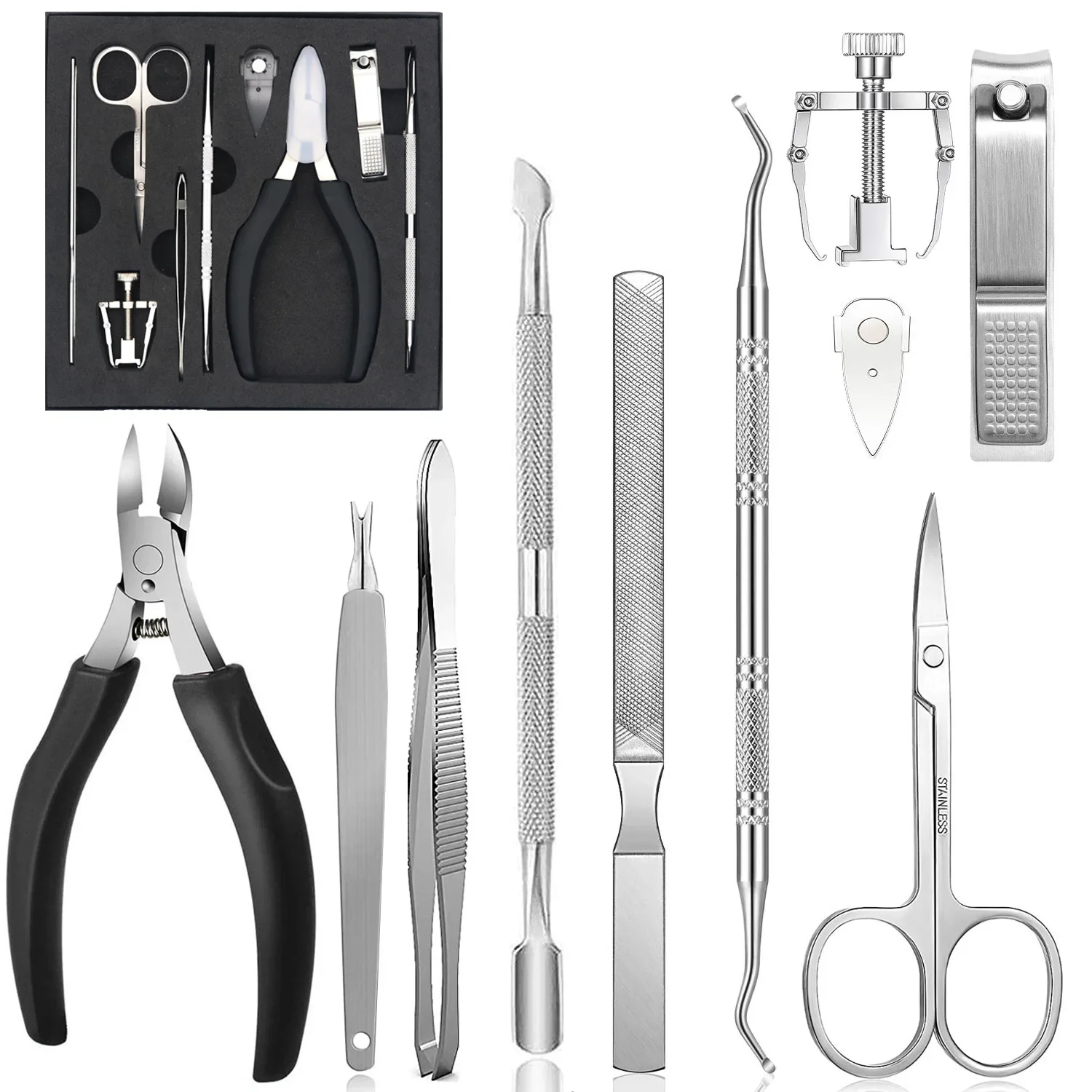 Набор высококачественных ножей для педикюра профессиональные щипчики из