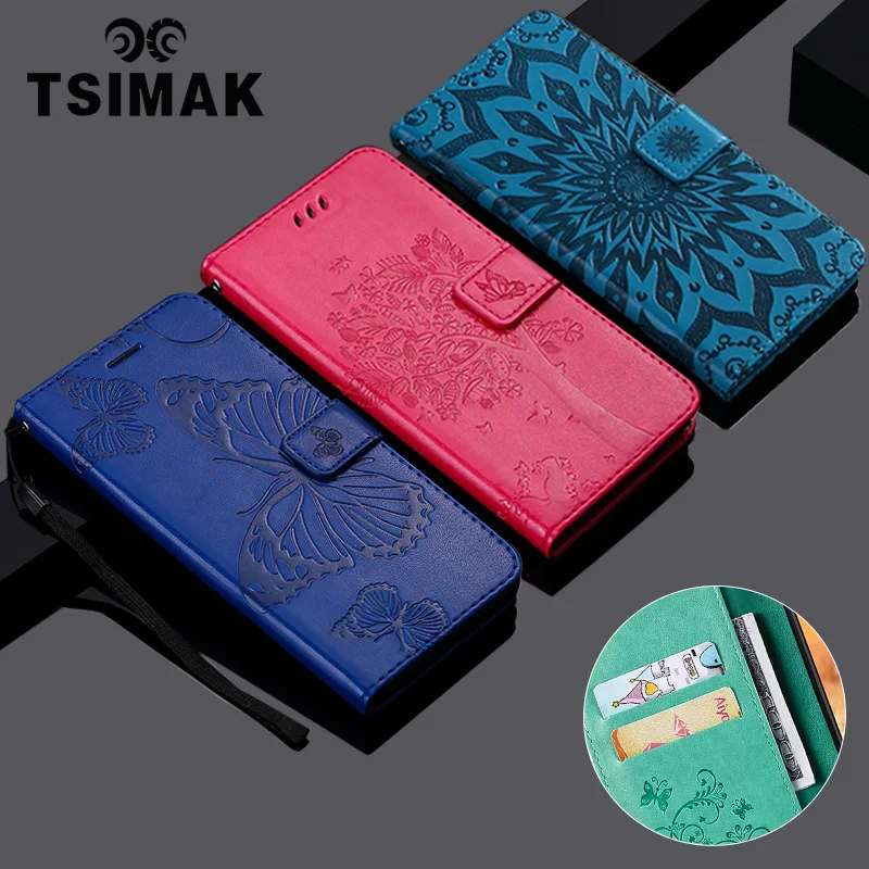 Tsimak Wallet Case For Xiaomi Pocophone Poco F1 F2 F3 M2 X2 X3 Nfc M3 Pro Play 4G 5G Flip PU Leather Card Pocket  Phone Cover