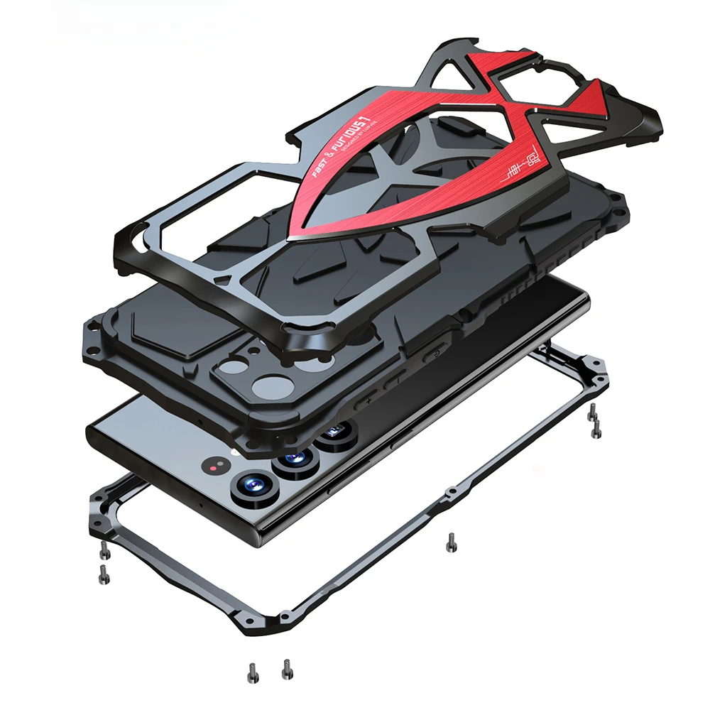 

Прямая поставка, резиновый чехол в стиле милитари SportsCar, металлический защитный чехол для Samsung Galaxy S23 Ultra S23Ultra, защитный чехол с полным покрытием