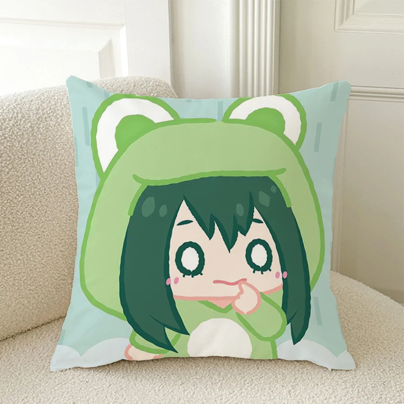 

Kawaii Cushion Cover My Hero Academia Pillow Covers Pillows Decor Home Duplex Printing Decorative Sofa Cushions Pillowcase 45*45