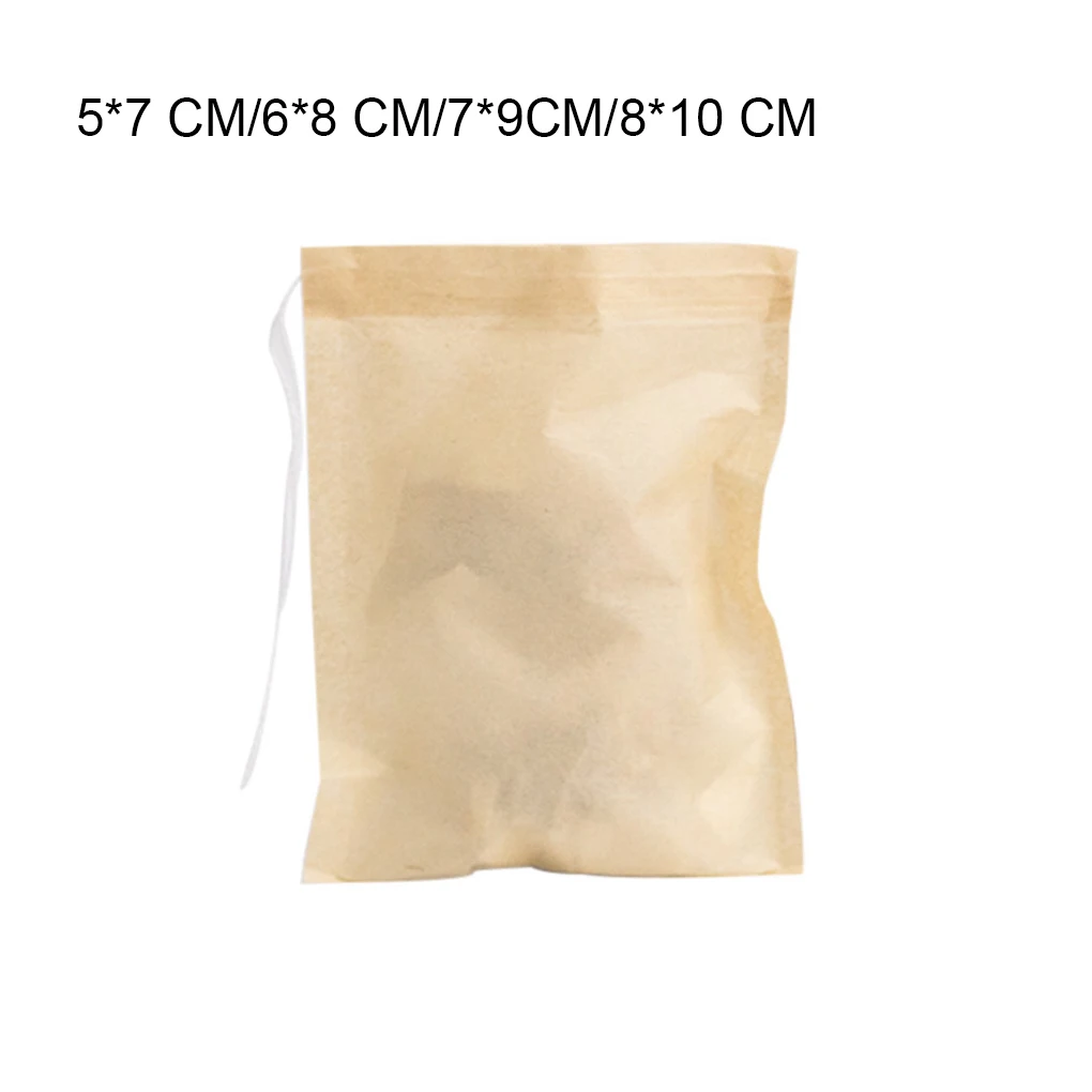 

300 шт. чайные пакеты, мешки для фильтров на шнурке, сетчатый мешок для заварки, неотбеленные кухонные травяные пакеты для специй, 57 см
