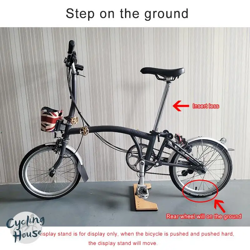 

Aceoffix Display Parking Rack for Brompton Repair Rack Wood Veneer Aluminum Alloy Base