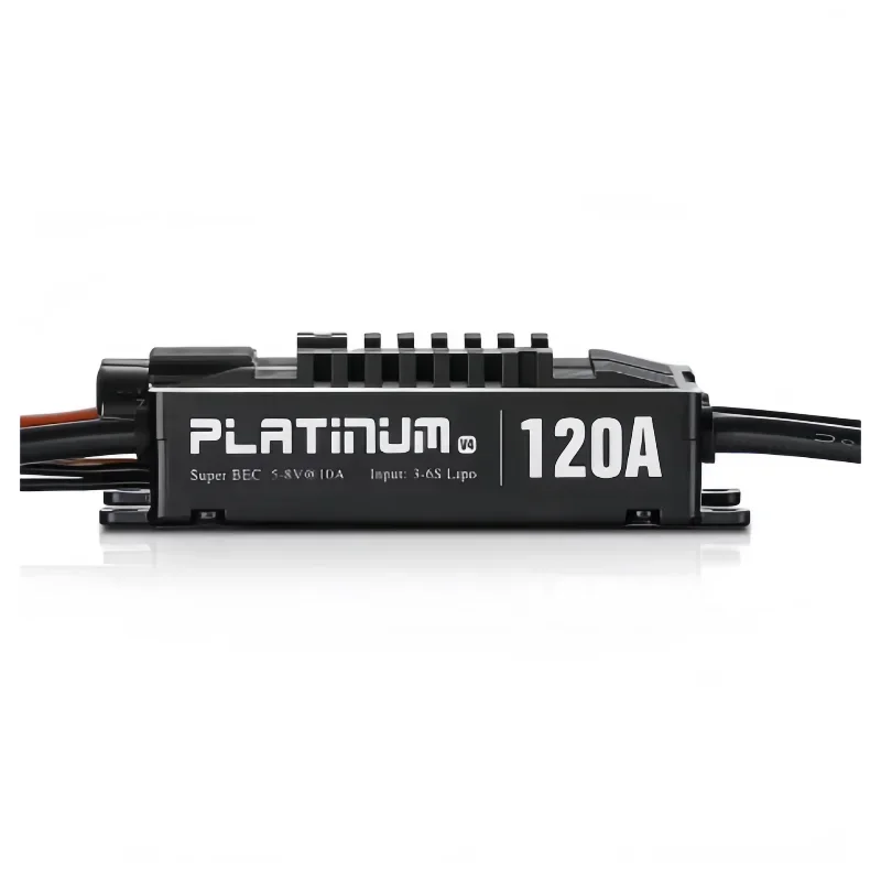 Фото Hobbywing Platinum 120A V4 Вертолет Бесщеточный ESC 3-6S Lipo BEC Пустая форма для радиоуправляемого дрона самолета №5