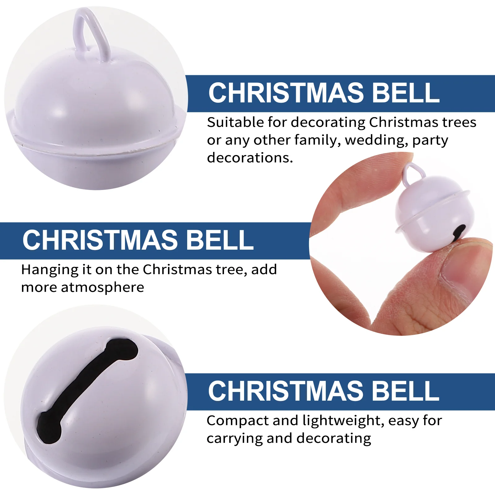 50 шт. металлический открывающийся колокольчик елочные украшения