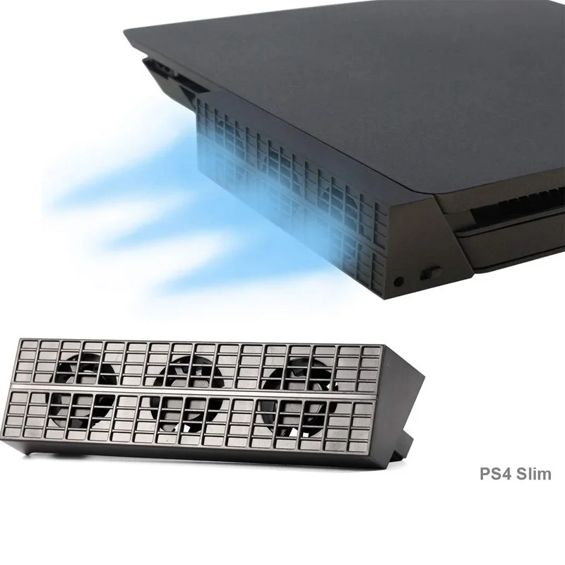 

2023 Temperature Control Cooling Fan for Sony PS4 Slim Cooler Game Accessories for PlayStation4 PS4 Slim Game Console