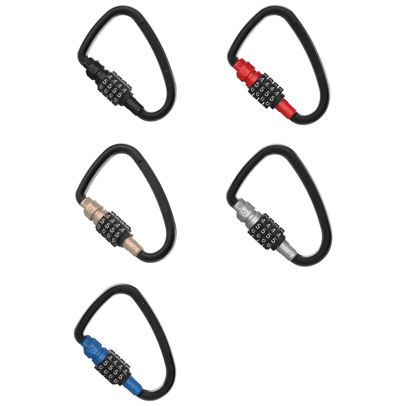 

Замок на велосипедный шлем, 4-значный карабин для безопасности, противоугонная комбинация