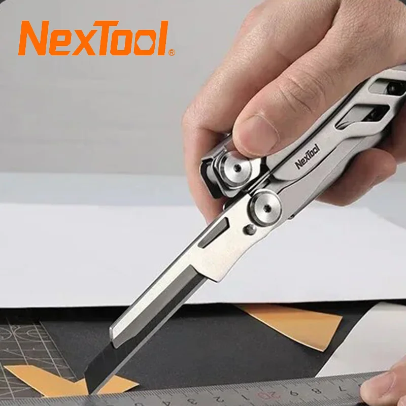 Фото Многофункциональный инструмент NexTool Flagship Pro 16 в 1 со сменными лезвиями, складным ножом, ножницами, плоскогубцами, инструменты EDC для активного отдыха №1