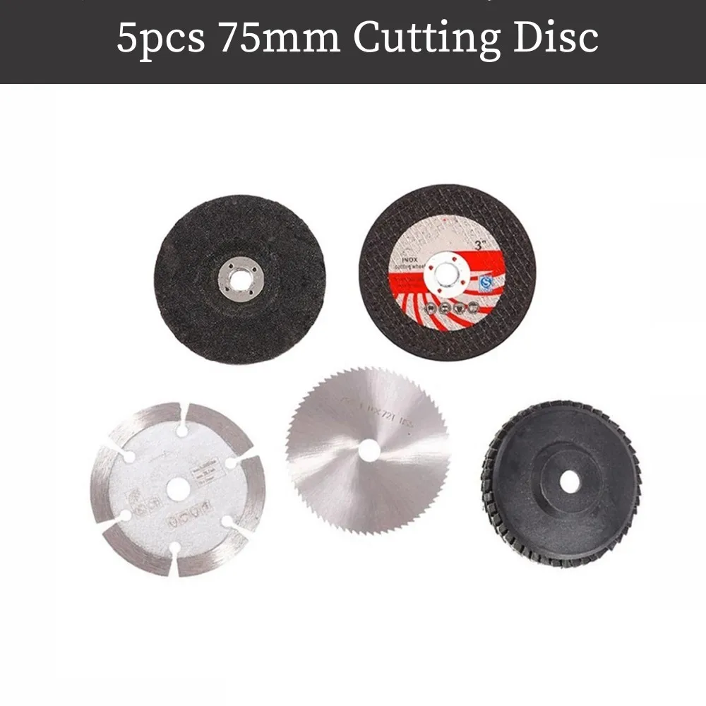 

5pcs 75mm Cutting Disc For Angle Grinder Metal Circular Saw Blade Grinding Wheel Polishing Cutting Blade Sharp Brazing Grinding