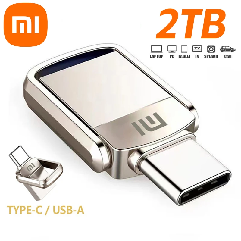 

Xiaomi U Disk USB 3.1 2TB 1TB 256GB128G 512GB Type-C Interface Mobile Phone Computer Mutual Transmission Portable USB Memory
