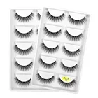 5 пар, ресницы из 100% натуральной норки для макияжа глаз