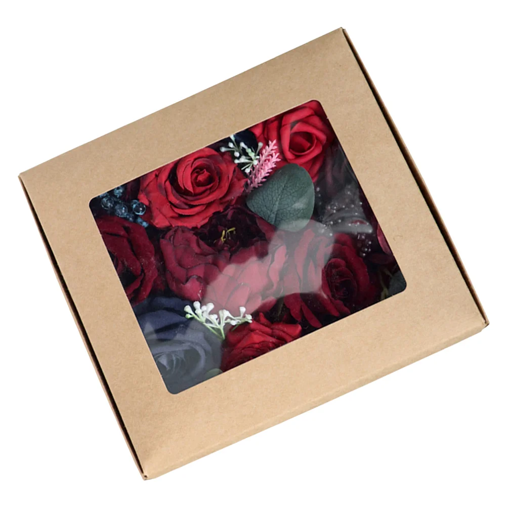 

1 коробка, искусственный цветок на День святого Валентина, романтический цветок, имитация цветов, Декор