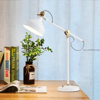 metal creative table lamp modern minimalist loft table lamp rotatable desk lamps for home office foldable light rotatable bureau
