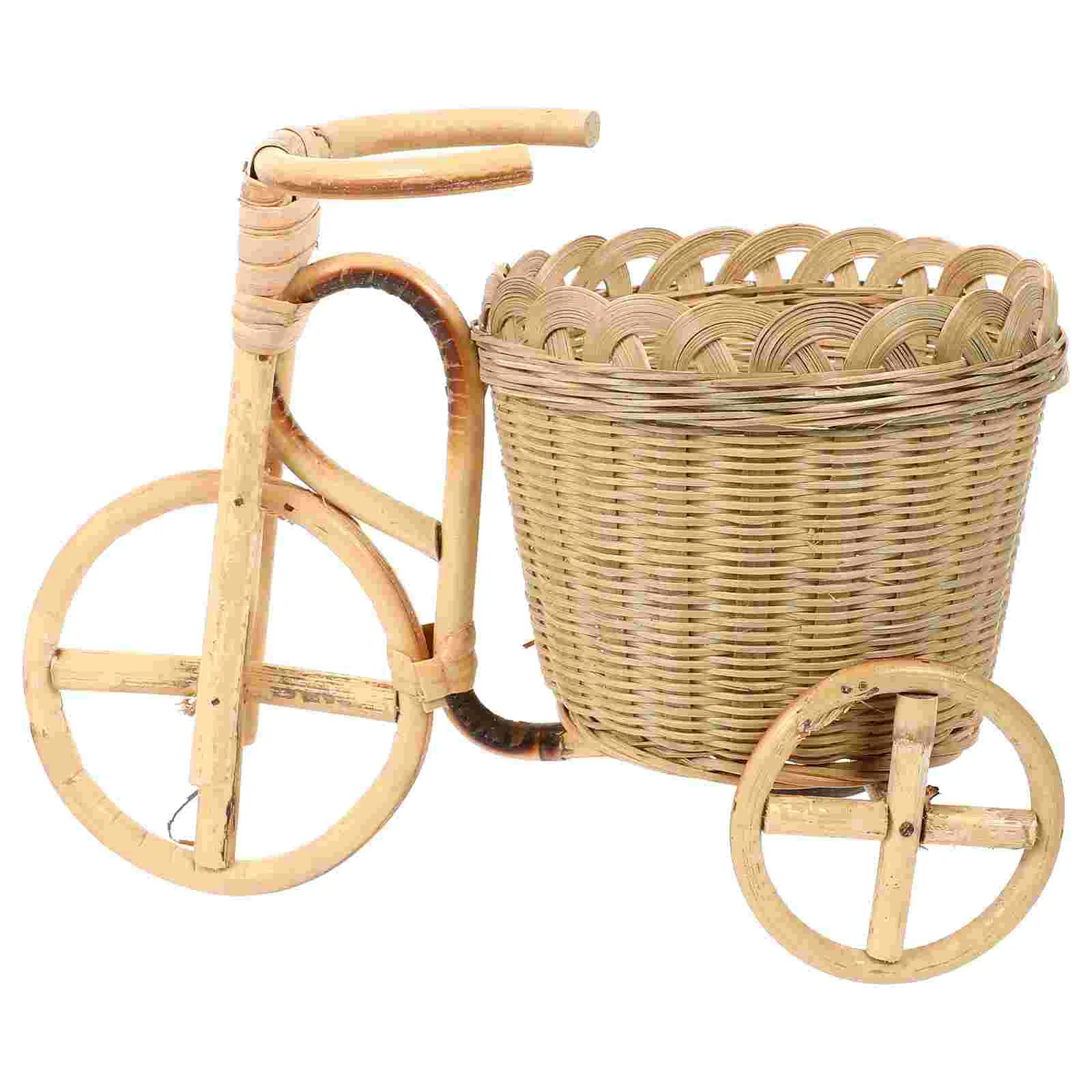 

1pc Creative Storage Basket Mini Basket Mini Tricycle Design Basket for Gift Home