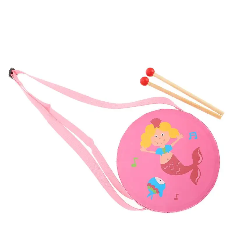 

1 Set Orff Double-sided Drum Toy Percussion Instrument Kids Festival Gift