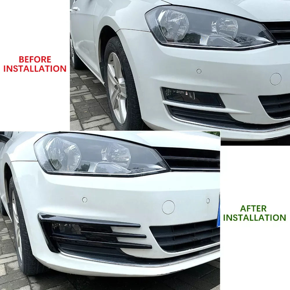 

Для Golf 7 MK7 2013-2017 яркий черный Автомобильный бампер, противотуманная фара, крышка радиатора, отделка, противотуманная фара, воздушный нож, дек...