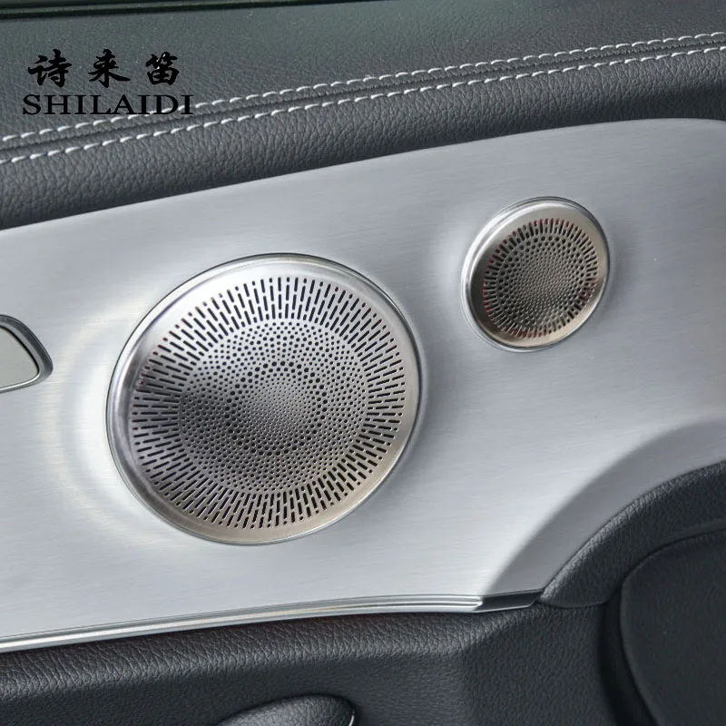 

Car Styling Audio Speaker Door Loudspeaker Trim Cover Stickers For Mercedes Benz E Class coupe C238 2016-2022 Auto Accessories