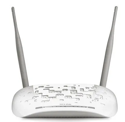 Wi-Fi router TP-Link td-w8961n ADSL ADSL2 + 802.11n 2.4 GHz 300 Mbps 4x8 m |