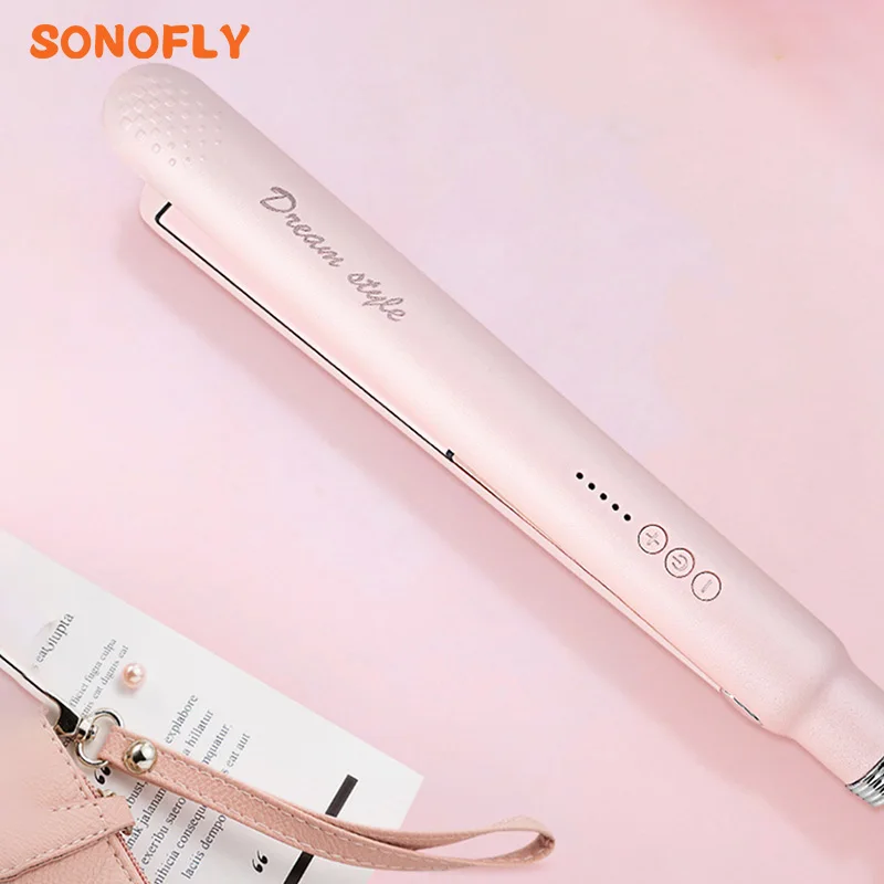 

SONOFLY Multifunction Ceramics Hair Straightener 2 in 1 Electrical Curling Iron Smart Temperature Control Styling Tools XN-818