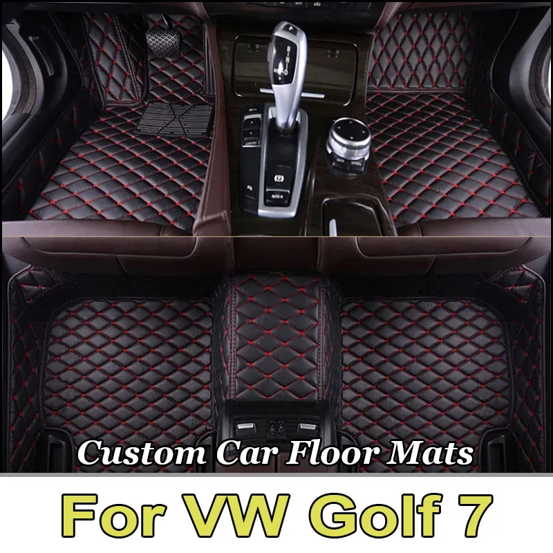 Автомобильные коврики для Volkswagen VW Golf 7 7.5 GTE GTD GTI 2012 ~ 2020 Ковры Кожаные Коврики