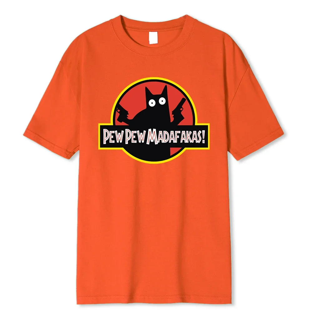 Pew Madafakas мужские топы с двумя пистолетами летняя свободная футболка хлопковая